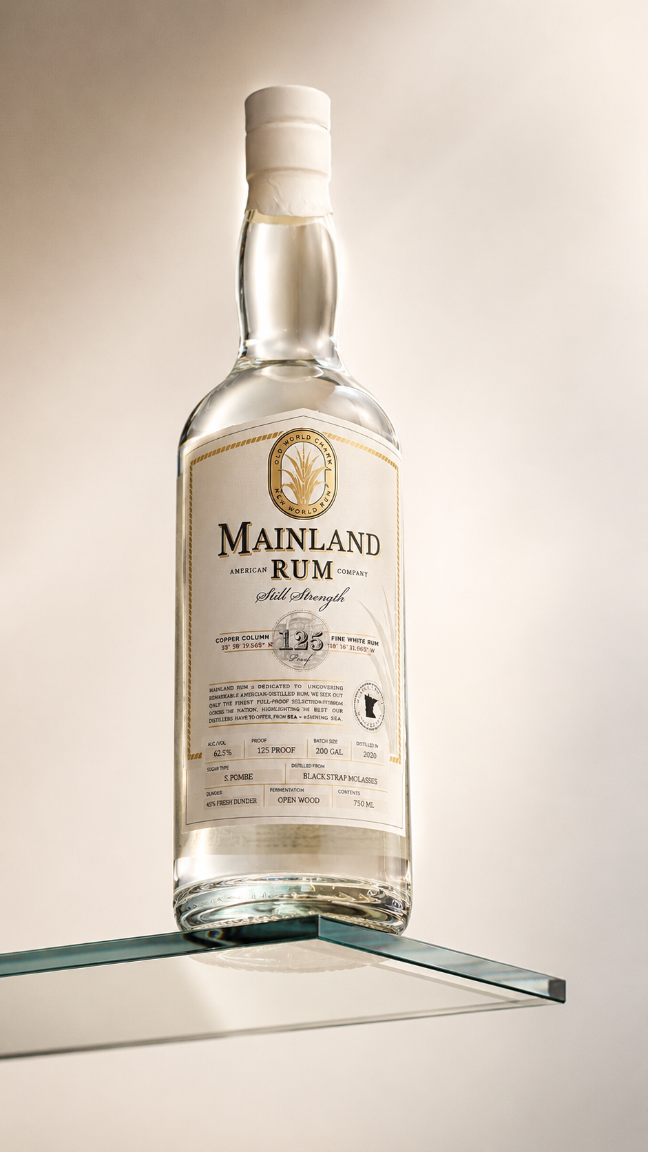 Mainland Minnesota Still Strength White Rum