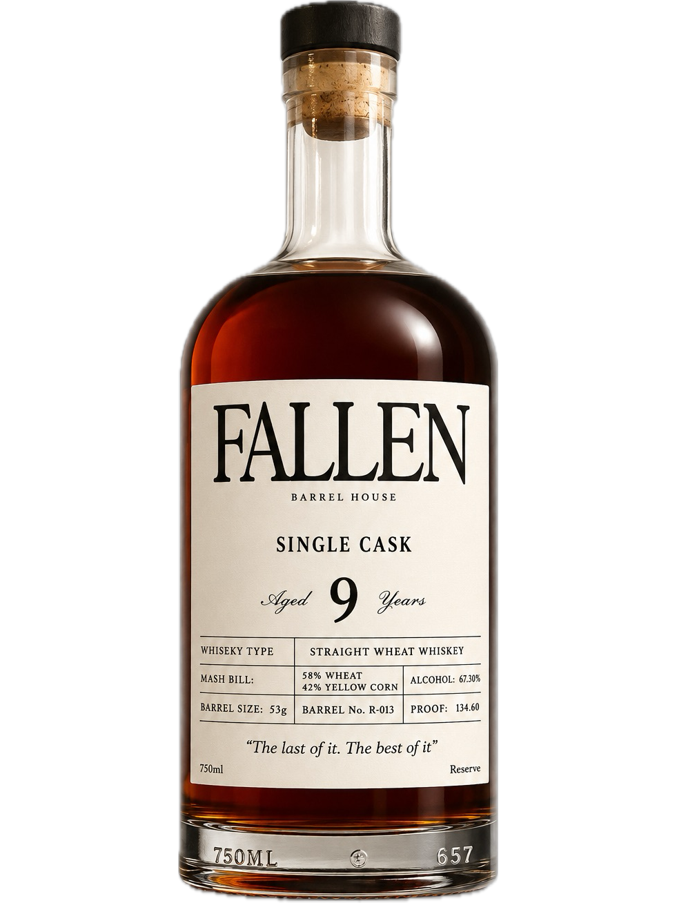 Fallen Barrel House Straight Wheat Whiskey Single Barrel