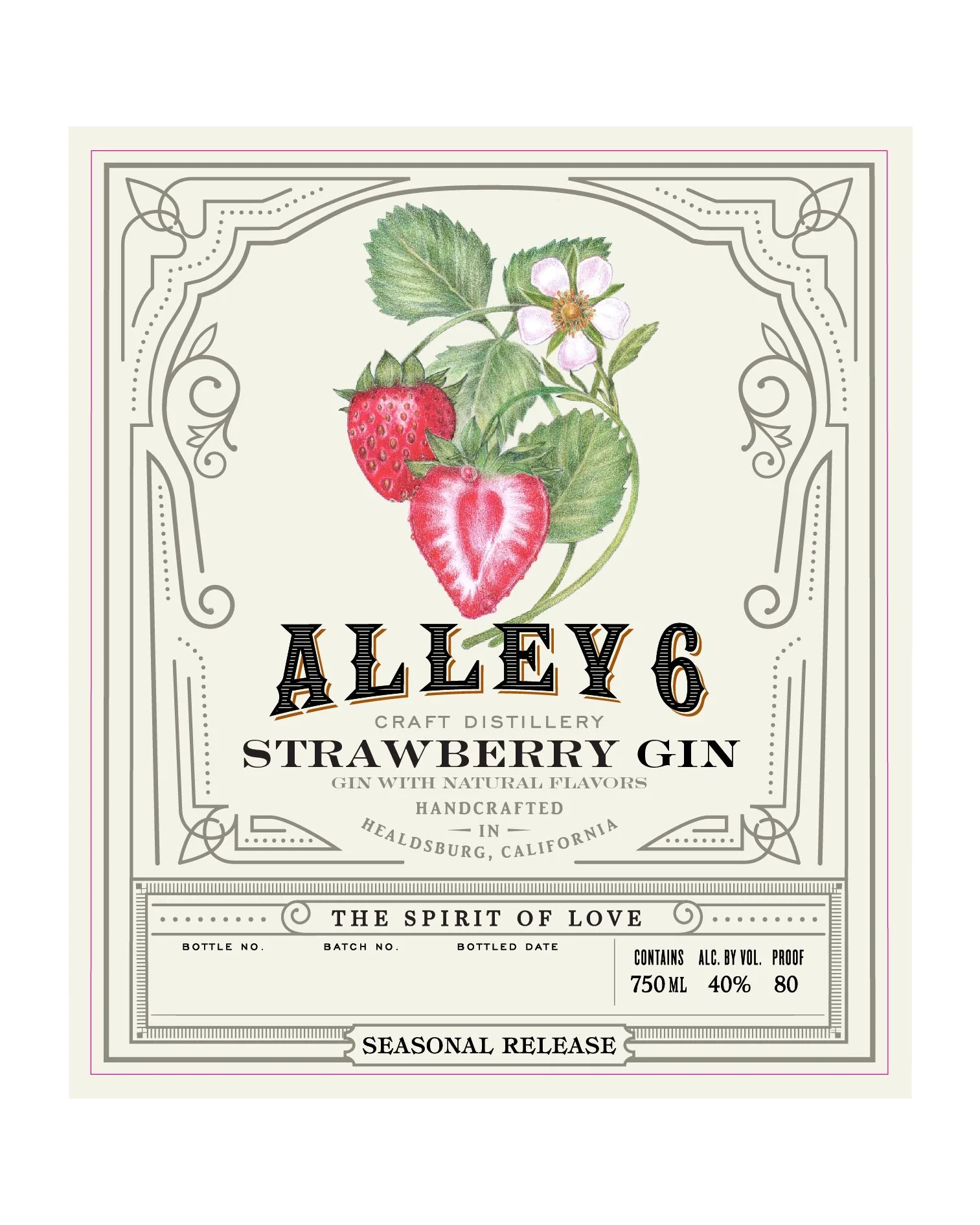 Alley 6 Strawberry Harvest Gin