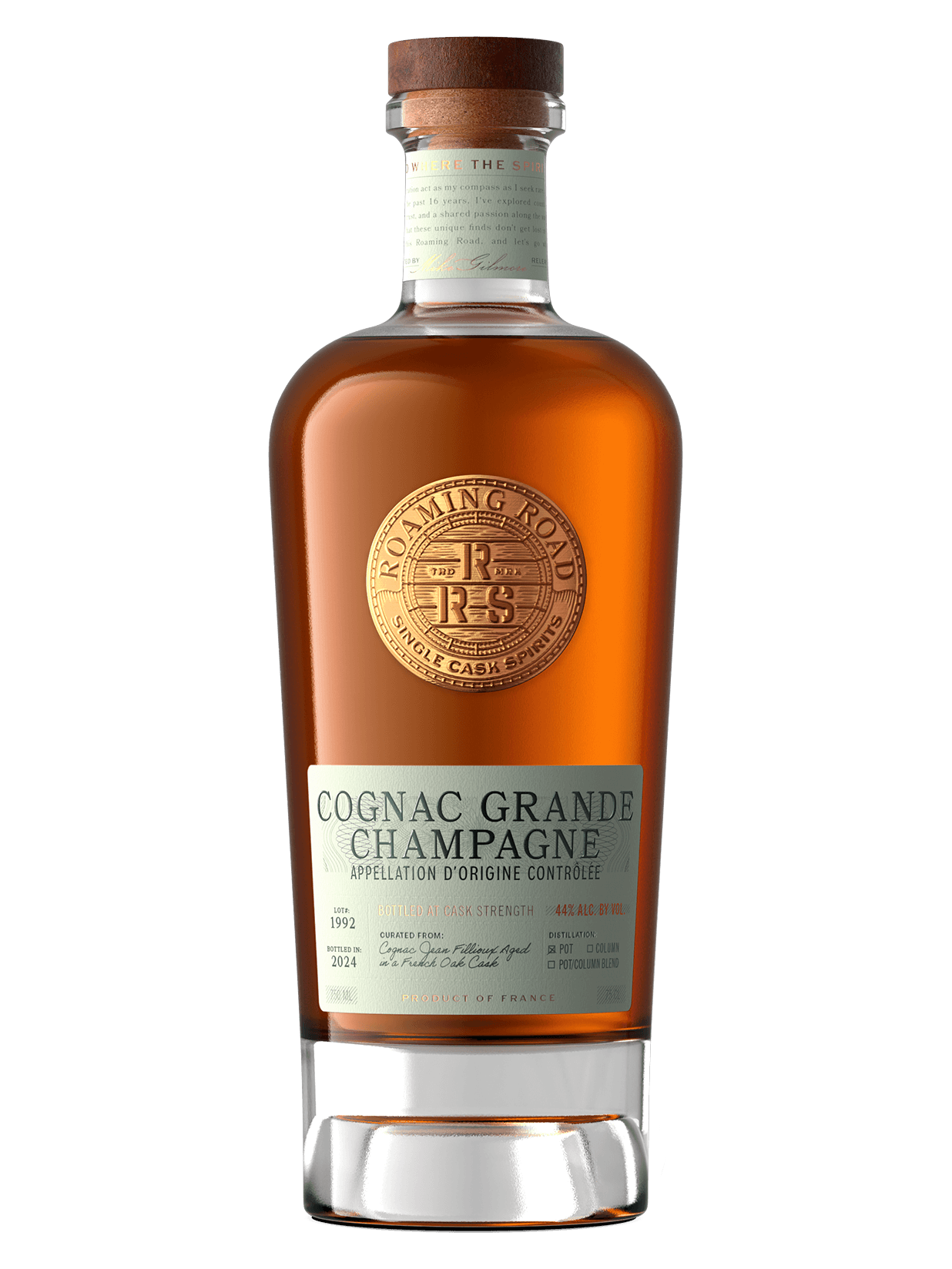 Roaming Road Cognac Grande Champagne Lot 1992