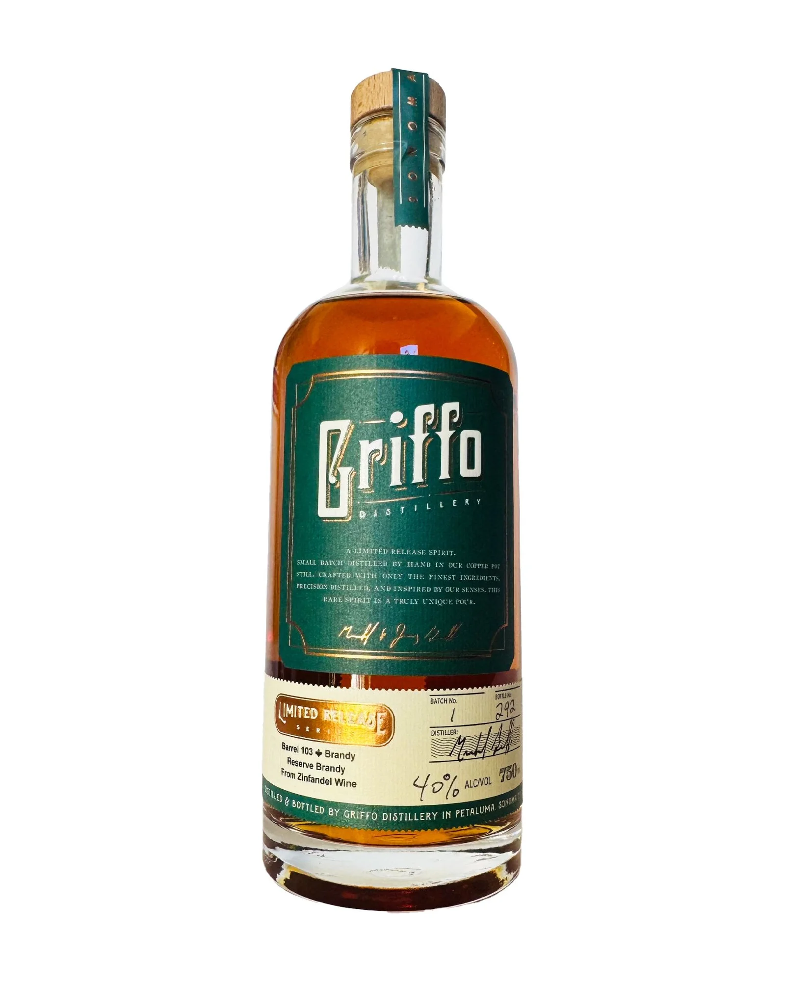 Barrel 103 Reserve Brandy From Zinfandel Wine